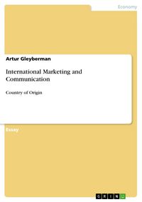 Produktbild: International Marketing and Communication