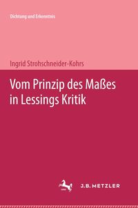 Produktbild: Vom Prinzip des Ma&szlig;es in Lessings Kritik