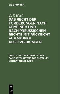 Produktbild: Dritter und letzter Band, enthaltend die einzelnen Obligationen