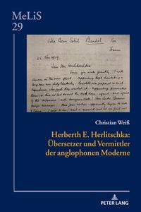 Produktbild: Herberth E. Herlitschka: &Uuml;bersetzer und Vermittler der anglophonen Moderne