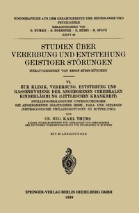 Produktbild: Studien &uuml;ber Vererbung und Entstehung Geistiger St&ouml;rungen