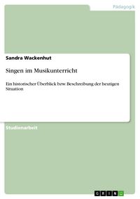 Produktbild: Singen im Musikunterricht