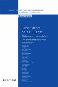 Produktbild: Jurisprudence de la CJUE 2022 : d&eacute;cisions et commentaires