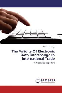 Produktbild: Laoye, A: Validity Of Electronic Data Interchange In Interna