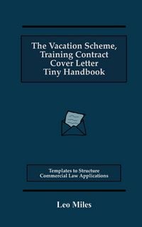 Produktbild: The Vacation Scheme, Training Contract Cover Letter Tiny Handbook