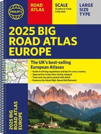Produktbild: 2025 Philip's Big Road Atlas of Europe