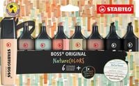 Bild vom Artikel STABILO® BOSS® Textmarker Original Nature Colors, 8er Etui (beige, warmgrau, grünerde, siena, schlammgrün, umbra, 2x schwarz) vom Autor 
