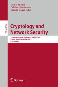 Produktbild: Cryptology and Network Security