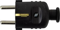 Produktbild: N & L 18490 Schutzkontaktstecker Kunststoff 230V Schwarz