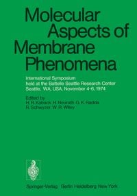 Produktbild: Molecular Aspects of Membrane Phenomena