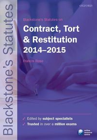 Produktbild: Blackstone's Statutes on Contract, Tort & Restitution 2014-2