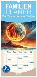 Produktbild: Familienplaner 2027 - Der Zauber fremder Welten mit 5 Spalten (Wandkalender, 21 x 45 cm) CALVENDO