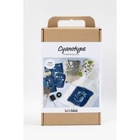 Produktbild: Creativ Company DIY Kreativ Set Cyanotypie, Textilien, blau