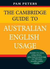 Produktbild: The Cambridge Guide to Australian English Usage