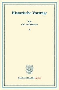 Produktbild: Historische Vortr&auml;ge.