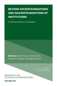 Produktbild: Beyond Microfoundations and Macrofoundations of Institutions