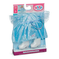 Produktbild: Zapf Creation BABY born Puppenkleidung Eisprinzessinnen Set hellblau 43cm