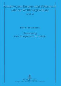 Produktbild: Umsetzung von Europarecht in Italien