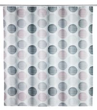 Produktbild: Duschvorhang Mod. Pastell Dots, 180 x 200 cm, Textil (100 % recyceltes Polyester)