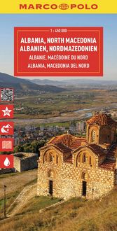 Produktbild: MARCO POLO Reisekarte Albanien, Nordmazedonien 1:450.000