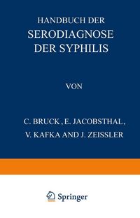 Produktbild: Handbuch der Serodiagnose der Syphilis