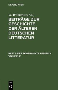 Produktbild: Der sogenannte Heinrich von Melk