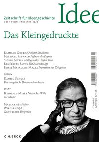 Produktbild: Zeitschrift f&uuml;r Ideengeschichte Heft XVII/1 Fr&uuml;hjahr 2023