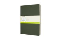 Produktbild: Moleskine Cahier Xlarge, 3er Set, Blanko, Kartoneinband Myrtengr&uuml;n