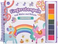 Produktbild: Fingerstempeln zum Malen und R&auml;tseln. Einh&ouml;rner