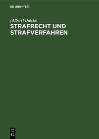 Produktbild: Strafrecht und Strafverfahren