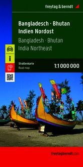 Produktbild: Bangladesch - Bhutan - Indien Nordost, Stra&szlig;enkarte 1:1.000.000, freytag & berndt