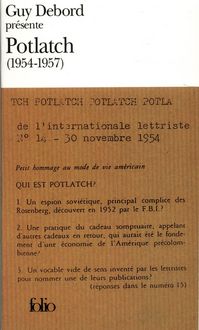 Produktbild: Guy Debord Presente Potlatch: 1954-1957