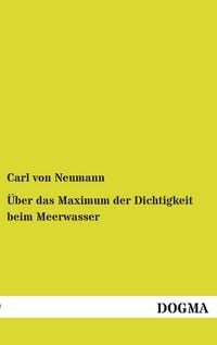 Produktbild: &Uuml;ber das Maximum der Dichtigkeit beim Meerwasser