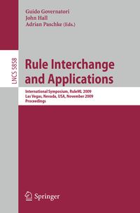 Produktbild: Rule Interchange and Applications