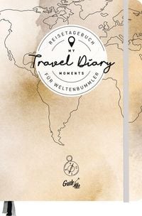 Produktbild: GuideMe Reisetagebuch Travel Diary &bdquo;Weltkarte&ldquo;