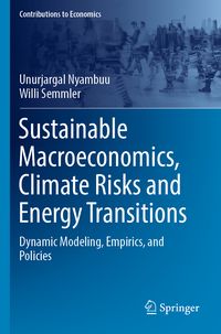 Produktbild: Sustainable Macroeconomics, Climate Risks and Energy Transitions