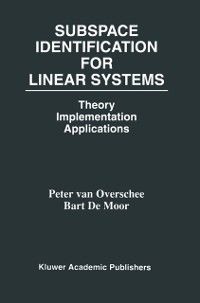 Produktbild: Subspace Identification for Linear Systems
