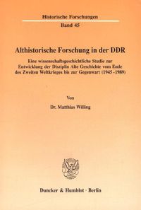 Bild vom Artikel Althistorische Forschung in der DDR. vom Autor Matthias Willing