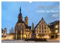 Produktbild: City Lights - Lichter der Nacht (Wandkalender 2027 DIN A3 quer), CALVENDO Monatskalender