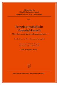Produktbild: Betriebswirtschaftliche Hochschuldidaktik