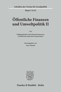 Produktbild: &Ouml;ffentliche Finanzen und Umweltpolitik II.