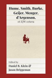 Produktbild: Hume, Smith, Burke, Geijer, Menger, d'Argenson, et EJW cetera