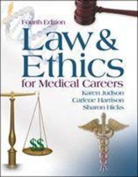 Produktbild: Judson, K: Law and Ethics for Medical Careers