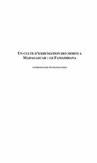 Produktbild: Un culte d'exhumation des morts a Madagascar : le Famadihana