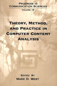 Produktbild: Theory, Method, and Practice in Computer Content Analysis