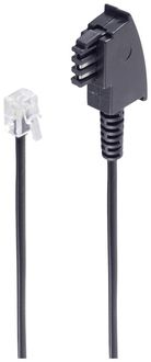 Produktbild: Shiverpeaks Telefon (analog) Anschlusskabel [1x TAE-F-Stecker - 1x RJ11-Stecker 6p4c] 3 m Schwarz