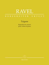 Bild vom Artikel Tzigane, Konzertrhapsodie für Violine und Orchester, Klavierauszug vom Autor Maurice Ravel