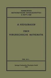 Produktbild: &Uuml;ber Vorgriechische Mathematik