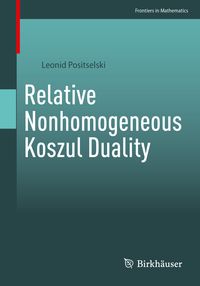 Produktbild: Relative Nonhomogeneous Koszul Duality