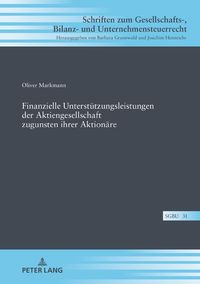 Produktbild: Finanzielle Unterst&uuml;tzungsleistungen der Aktiengesellschaft zugunsten ihrer Aktion&auml;re